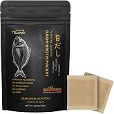 TALCUFON Dashi Stock (Dashi Broth, Dashi Packet), Umami Dashi Soup Stock, Use 6 Carefully Selected Natural Ingredients, Made in Japan, 8g&times;15 packets