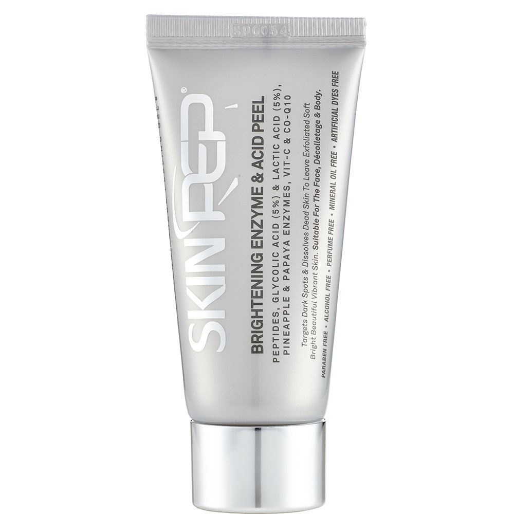 SkinPep Brightening Enzyme & Acid Peel - Beautiful and Vibrant Skin + Pineapple and Papaya Enzymes + Peptides + Glycolic Acid And Lactic Acid + Vitamin C - Professional Grade Peeling Gel (30ml)