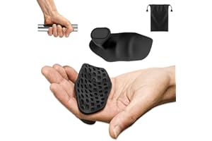 DecrPlus Rypt Grip for Weight Lifting Deadlift Rows-Rubber Anti-Slip Ergonomic Lifting Gloves for Men and Women Training Palm Protectors for Gym Intensive Training and Exercise ﻿ (Black)