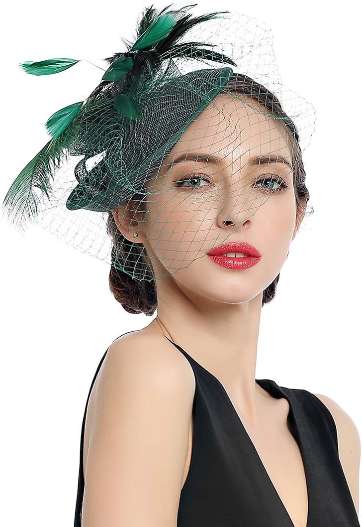 Women Fascinators Kentucky Derby Hair Clip Headband Wedding Tea Party Hat