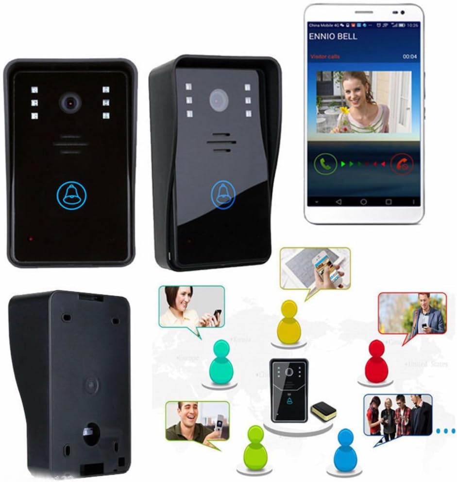 Smart Wireless WiFi Video Camera Door Phone Doorbell Intercom Monitor Security