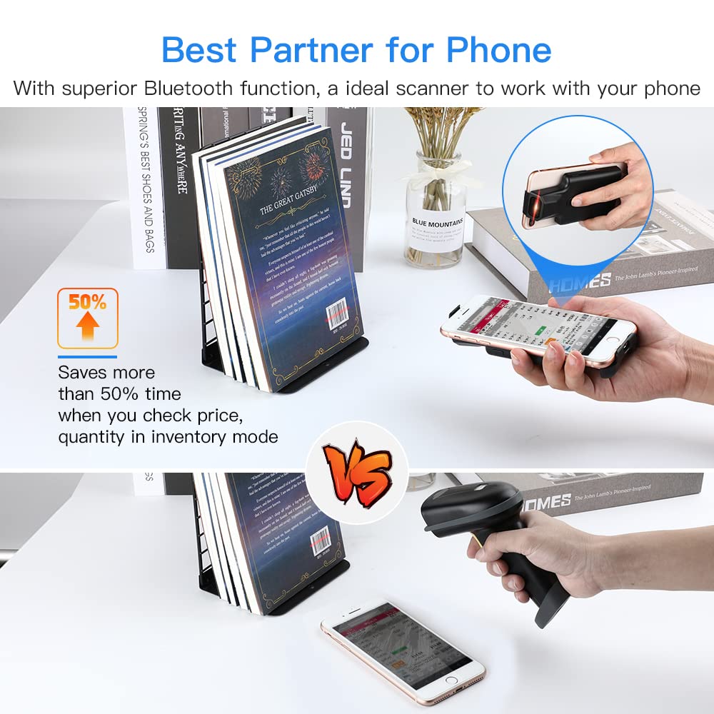 Mua Eyoyo Upgraded QR Code Scanner Bluetooth Android Barcode Scanner ...