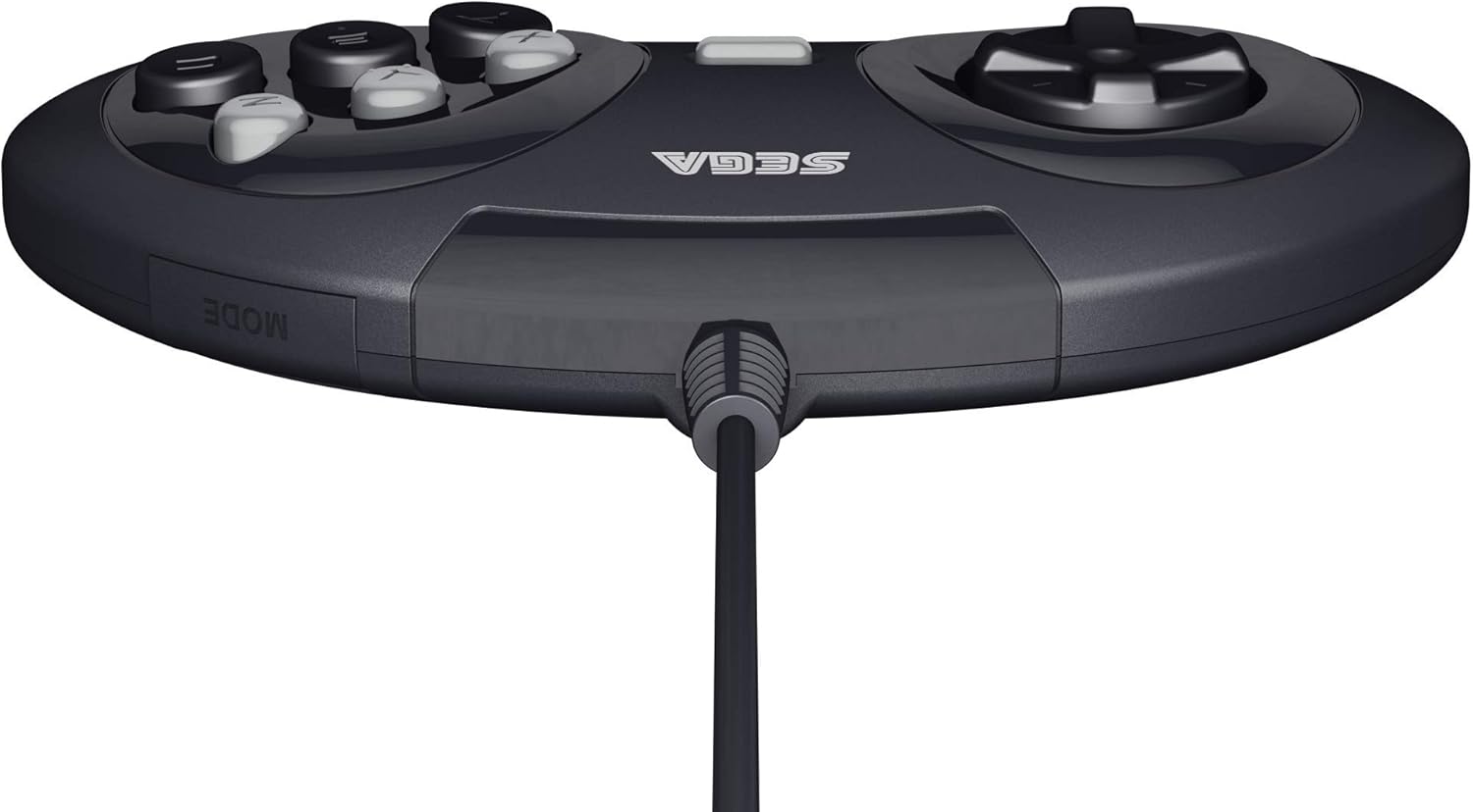 Retro-Bit Official Sega Genesis USB Controller 6-Button Arcade Pad for Sega Genesis Mini, PS3, PC, Mac, Steam, Switch - USB Port - (Black): Electronics