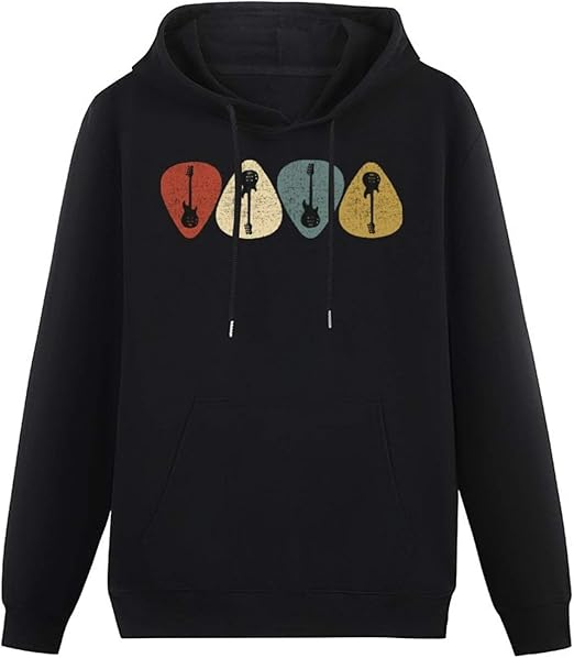 Vintage Guitar Pick Guitarist Fashion Hoodies & Sweatshirts