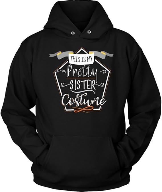 Amazon.com: Teelaunch Funny Halloween Costume for Kids - Pretty Sister Hoodie: Clothing