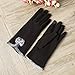 Winter Gloves,Anccion Women's Touch Screen Phone Thick Fleece Warm Weather Wear Gloves, One Size (Black)