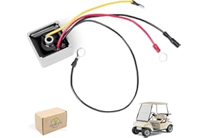 Panglong Voltage Regulator Rectifier, Club Car Voltage Regulator Replacement, Suitable for 1992-Up Club Car DS & Carryall Gas Golf Cart, Replace OEM# #1027101-01, 1015777 - EPIGC113,1015777, 102711201