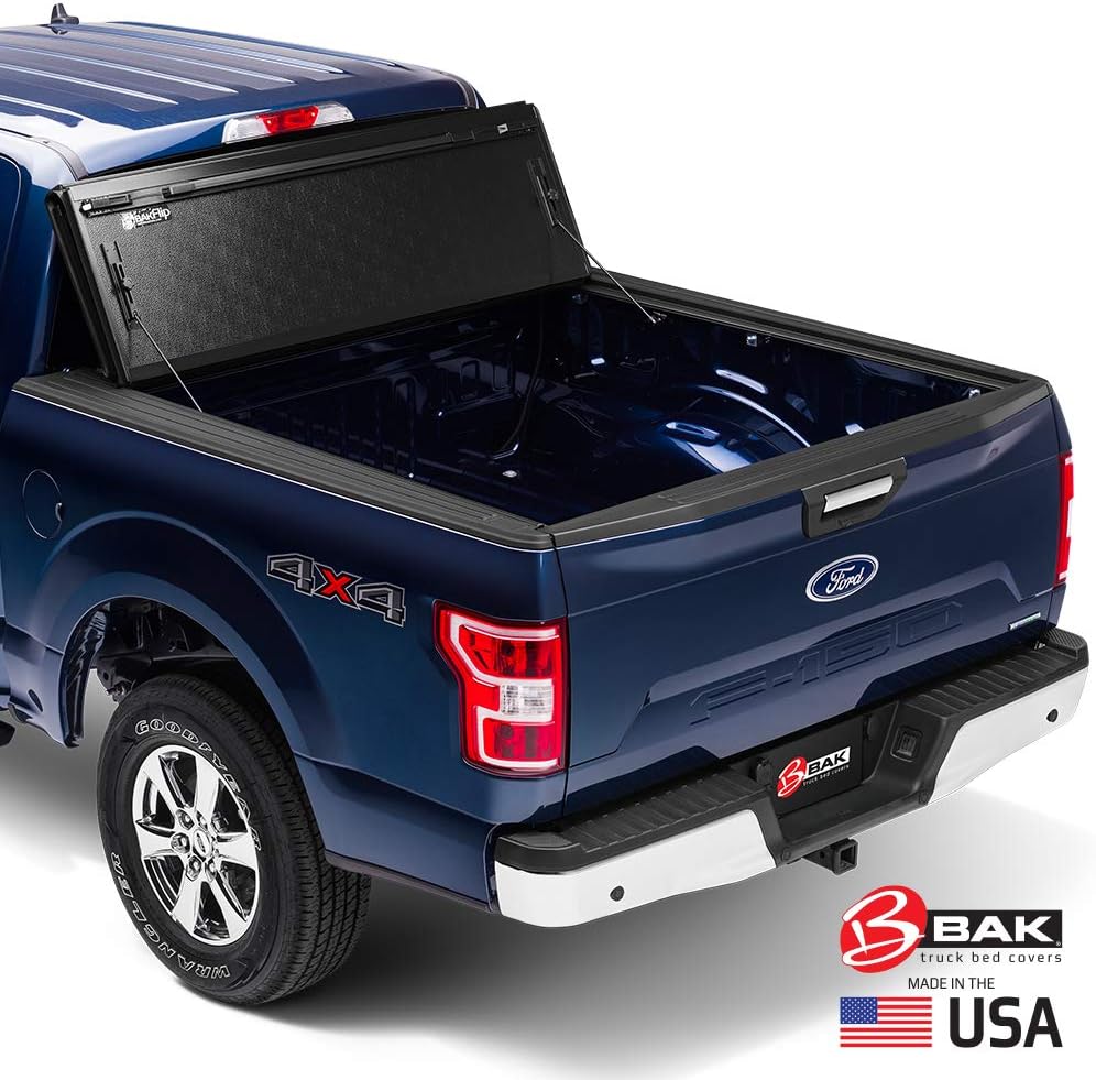 Amazon Com Bak Bakflip Fibermax Hard Folding Truck Bed Tonneau Cover 1126701 Fits 2020 Jeep Gladiator 5 Bed 60 3 Automotive