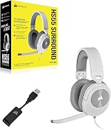 Corsair HS55 Surround Lightweight Wired Gaming Headset Dolby 7.1 White view 8