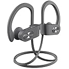 Mpow Flame Bluetooth Headphones Waterproof IPX7, Wireless Earbuds Sport, Richer Bass HiFi Stereo In-Ear Earphones w/Mic, Case, 7-9 Hrs Playback Noise Cancelling Headsets (Comfy & Fast Pairing)