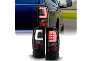 AKKON - For 1994-2001 Dodge Ram 1500 2500 3500 Black LED Tube Tail Lights Lamps (Driver + Passenger) Pair