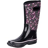 WTW Mid Calf Rain Boots for Women - Waterproof Insulated Neoprene Mud Boots Outdoor Hunting Garden Boots