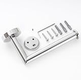 HITSLAM Chrome Toilet Roll Holder SUS 304 Stainless Steel Waterproof view 6