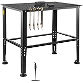 VEVOR Welding Table 36" x 24", 800LBS Capacity Welding Workbench Table, Heavy-Duty Work Bench with 0.63" Fixture Holes and No