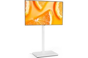 Swivel TV Floor Stand for 32-60 inch TVs, Height Adjustable TV Mount with Stable Base, Holds 88 lbs, Fixed Position Stand for