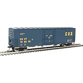 Walthers Trainline Insulated Boxcar-Ready to Run-CSX 931-1804 HO Scale Model Railroad - Freight Model