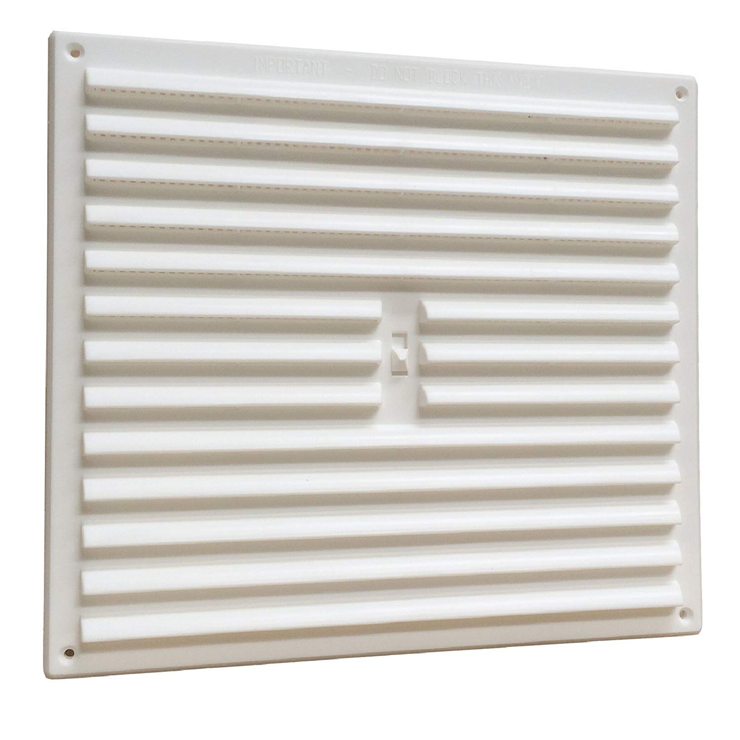 TIMCO White Timloc 9x9" Plastic Internal Hit and Miss Louvre Grille Vent