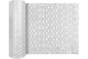 JZBRAIN Air Cushion Film Bubble Wrap Roll, Inflatable Air Cushioning Protected Packing, 1 Roll 400mm X 290mm X 300m X 0.02mm Air Bag Film ONLY Compatible with JZBRAIN 056C Air Pillow Machine (74005)