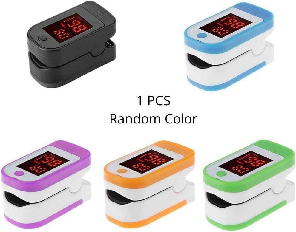 Oximeter Finger Pulse, Healthcare Institutions, Battery-powered LED Digital Pulse Oximeter Blood Oxygen Saturation Monitor with Fast Reading and High Accuracy, Mini Portable for Home and Medical Use