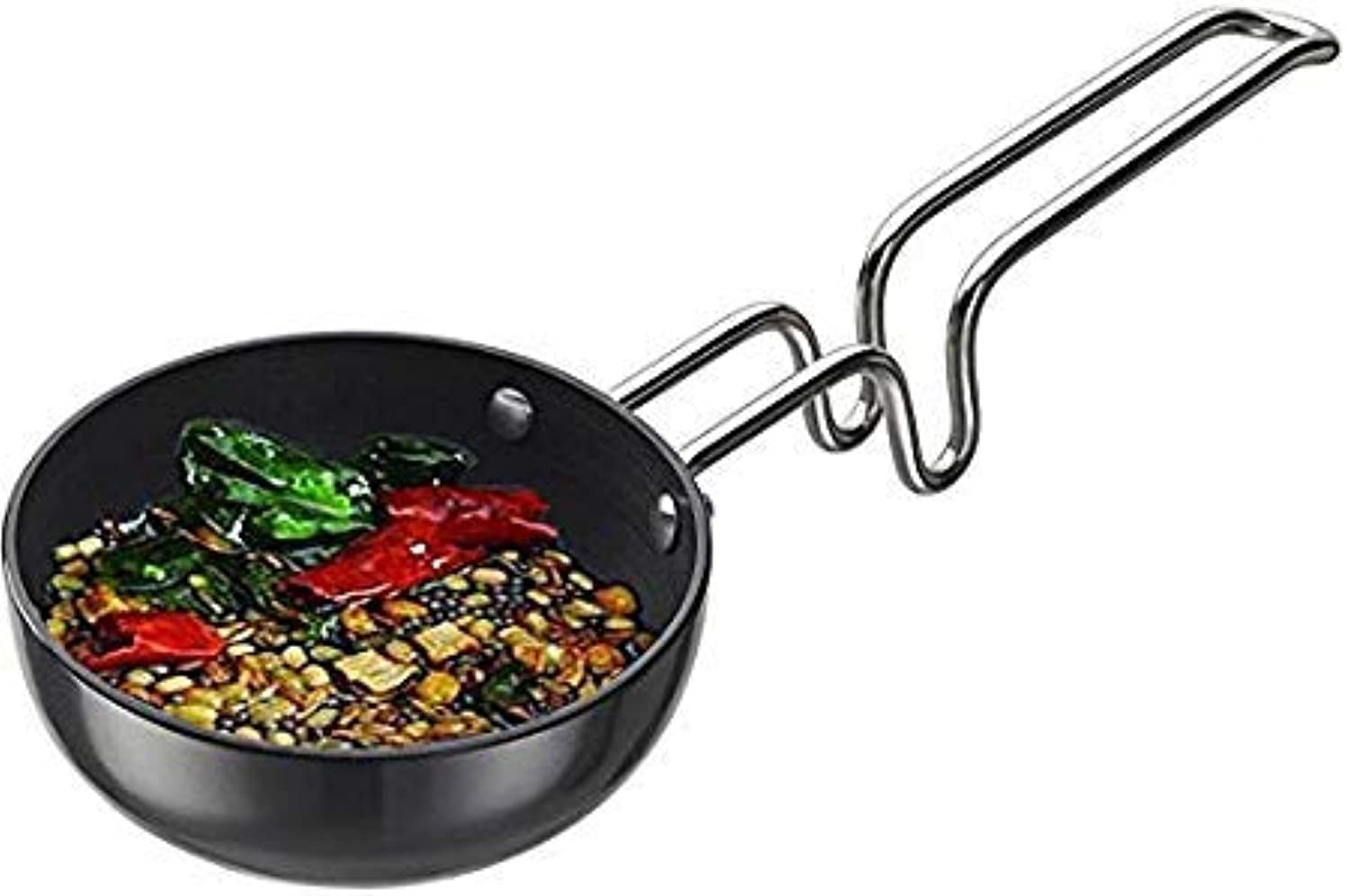 Garden Of Arts Non-Stick Aluminium Tadka Pan/Vagariya/Spice Roasting pan/Frying pan