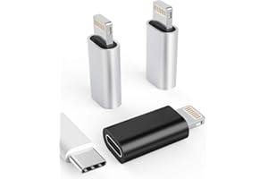 zoyuzan 3Pack USB C Female to Lightning Male Adapter for iPhone 12/11/8 X XR/XS/SE/7Plus/Pro Max Ipad Air Mini Type Compatible with Charging Support Data Transmission Connect
