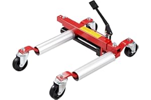 VEVOR Wheel Dolly, Max Capacity 1500 Lbs, Car Jack With 360° Rotatable Wheels, Heavy Duty Vehicle Positioning Hydraulic Tire 