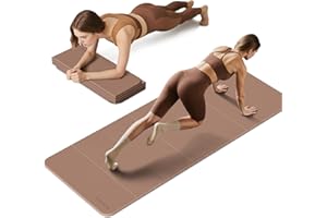 PAIDU Foldable Fitness Yoga Mat | 2/5" (10MM) Extra Thick | SGS Certified Non-Slip TPE | 75x26" Extra Long-Wide | Portable & Easy Store | for Yoga, Pilates, Home Gym & Full-Body Workouts