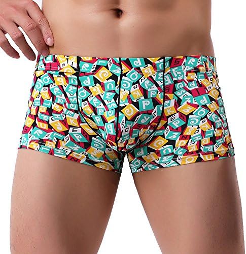 Men Underwear Boxer Brief Leopard Print Classics Soft Shorts