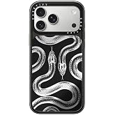 CASETiFY for iPhone 18 Pro Max Case - Mirror Compatible with MagSafe | Reflective | 8.2 ft. 4x Military Grade Drop Protection | Transparent Kingsnake | Silver on Black