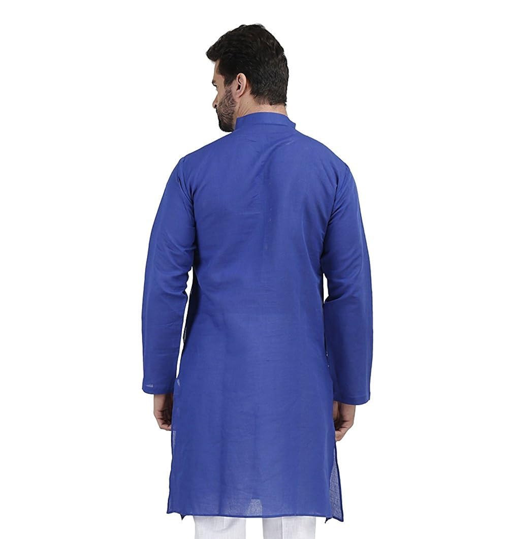 royal men's cotton blend straigh kurta