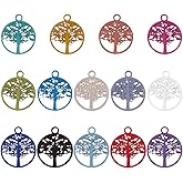 KISSITTY 304 Stainless Steel Charms Rainbow Stainless Steel Pendants Metal Charms for DIY Bracelet Necklace Earring Jewelry Making Winter Christmas Tree Home Decoration