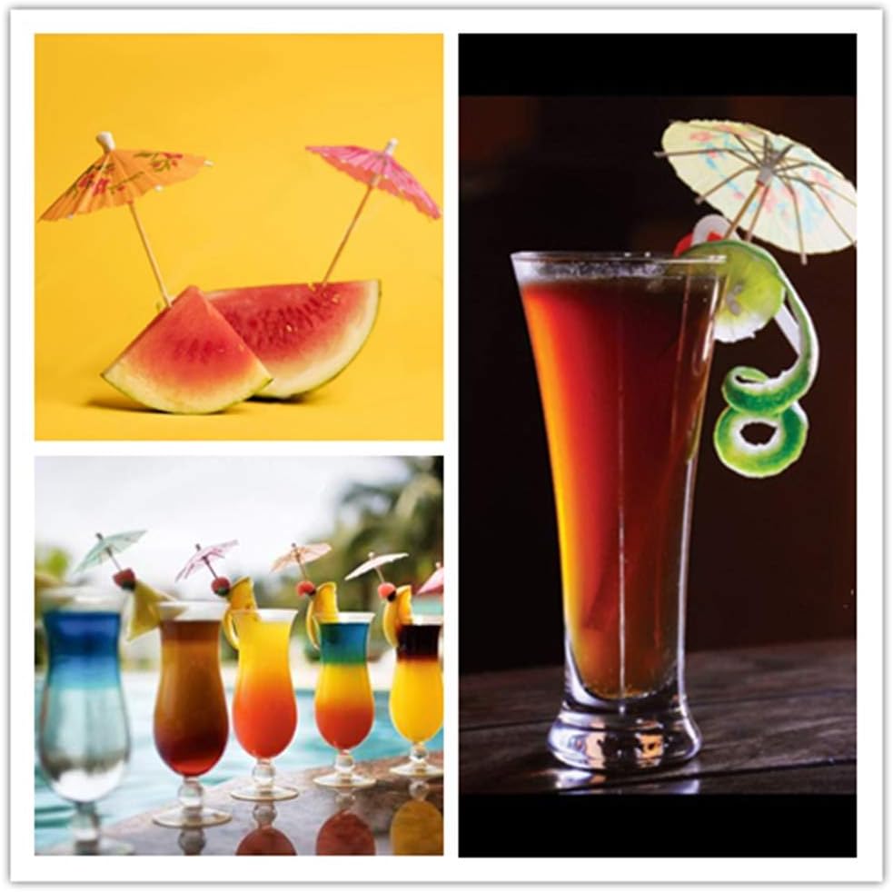 Yongbest Cocktail Umbrellas,50 Pieces Paper Umbrellas Drink Sticks Mini Umbrellas Picks for Hawaiian Party Drink Decorations for Fiesta,Tropical or Beach Parties - Image 4