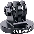 Smatree Aluminum Tripod Mount Adapter Compatible for G*pro Camera 13,12, 11, 10, 9, 8, 7, 6, 5, 4, 3+, 3, 2, 1 HD, Compatible with DJI OSMO Action 4/3 Camera