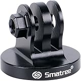 Smatree Aluminum Tripod Mount Adapter for GoPro Session, Hero 5, 4, 3+, 3, 2, 1 HD Black
