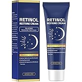 Retinol Restore Cream, Day& Night Moisturizer Face Cream with Retinol, Collagen, Hyaluronic Acid, Reducing Fine Lines, Improving Skin Tone & Deeply Hydrating for All Skin Type, 1.76 Oz