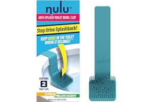 Nulu (2 Pack) Anti-Splash Toilet Bowl Clip, Gift for Men and Boys, Citrus Melon Scent, Reduce Urine Splashback, Urine Splash Guard, Potty Training Aid