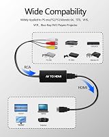 VIXLW RCA to HDMI Converter AV to HDMI 720P/1080P PAL NTSC Support view 4