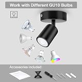 Dehobo Wall Light Spotlight Indoor Matte Black Adjustable GU10 Indoor Ceiling view 5
