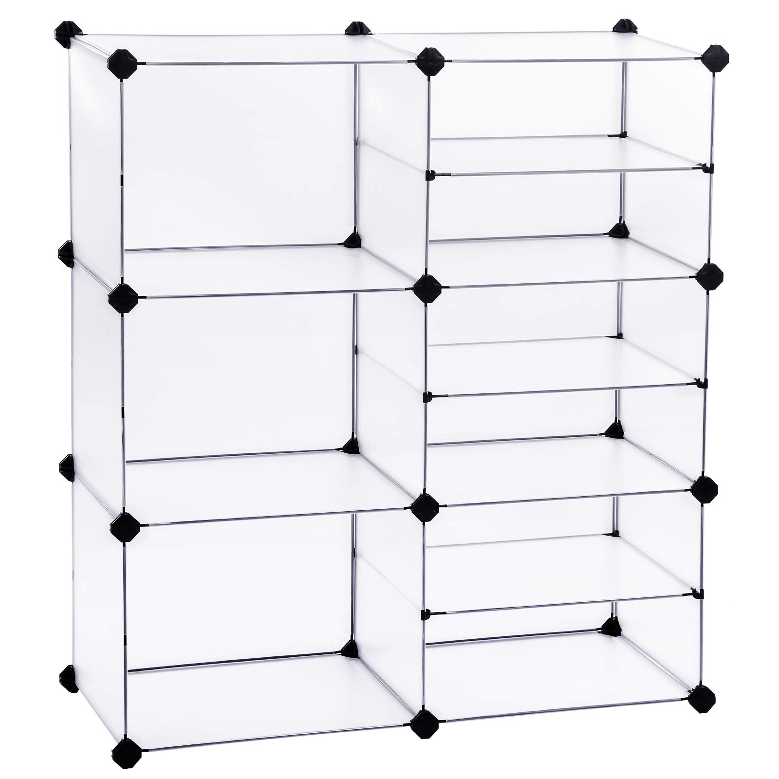 SONGMICS Shoe Rack, Modular Storage Shelving Unit, Cube Storage
