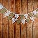 G2PLUS 10 Feet Hessian Burlap Floral Lace Banner Bunting Garland Rustic Wedding Party Home Decoration (Lace & Burlap)