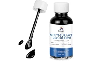 SENVEN Black Touch Up Paint High-Gloss Black Multi Surface Acrylic Touch Up Paint Pen Scratch Repair for Metal,Wall,Cabinets,Appliances,Wood,Door,Furniture,Enamel 1.5 Fl Oz