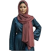 MiaoChoice Soft Viscose Hijab Scarf for Women,Lightweight Cotton Feel Wrap, Breathable Travel Shawl, Modest Fashion Headscarf