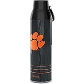 Tervis Venture Water Bottle Clemson Tigers - Full Speed Triple Insulated Tumbler Travel Cup Keeps Drinks Cold & Hot, 26oz, Stainless Steel