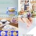 WETONG Silicone Stretch Lids,10 Pack Silicon Lids and Food Covers -Various Sizes and Shape of Containers, Reusable, Durable and Expandable Food Covers, Keeping Food Fresh, Dishwasher(Blue)