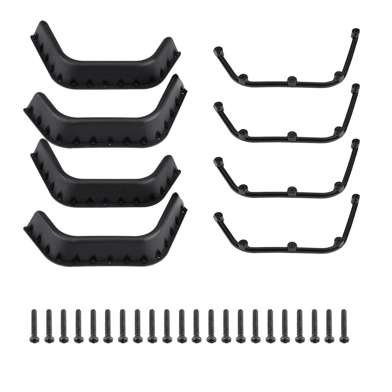 RC Fender Flare Components Vehicle Bodies, Crawler Car, Rc crawler accessories, 8 Pcs Plastic Remote Control Vehicle Fender with Screws for Axial SCX10 / Gelande II D90