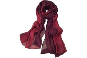 SNUG STAR Cotton Silk Scarf Elegant Soft Wraps Color Shade Scarves for Women