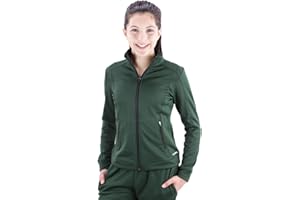 Covalent Activewear Girls Full Zip River Jacket with Moisture Wicking Fabric and 2 Side Pockets