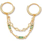 Wlahm Two Finger Chain Rings for Women | Vintage Rhinestone Statement Adjustable Tassel Rings Trendy Ethnic Style Party Jewelry Accessories