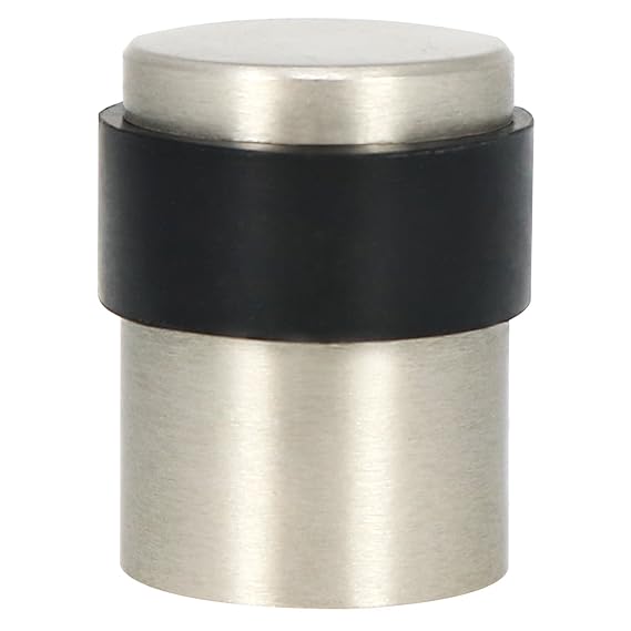 com-four® Türstopper aus Aluminium im Edelstahllook, Bodentürstopper