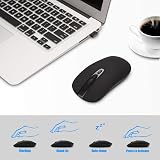 cimetech Wireless Mouse Silent Slim Portable 2.4G Laptop PC Mac 800-1600 DPI view 7